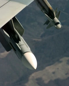 French Air Force Mirage 2000C Super 350 (left) R550 Magic 2 AF 8X12 PHOTOGRAPH - Picture 1 of 1