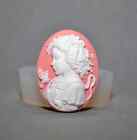 Lady Silicone Mold Cameo Resin Polymer Clay Sugarcraft Mold