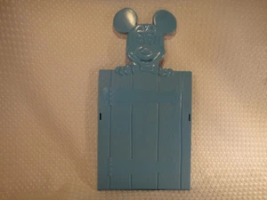 Vintage Disney Mickey Mouse Blue Plastic Book Rack End Holder - Picture 1 of 5