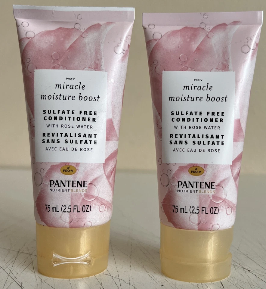 Pantene Miracle Moisture Boost Sulfate Conditioner With Rose Water 8 Oz