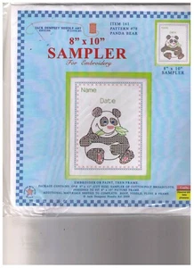 8x10 Stickmuster Baby Panda Anfänger Kostenloser Versand - Bild 1 von 2