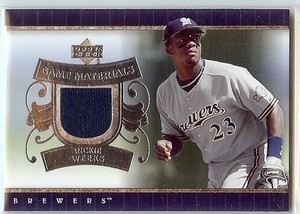 RICKIE WEEKS 2007 Upper Deck Game Materials Jersey Relic Brewers
