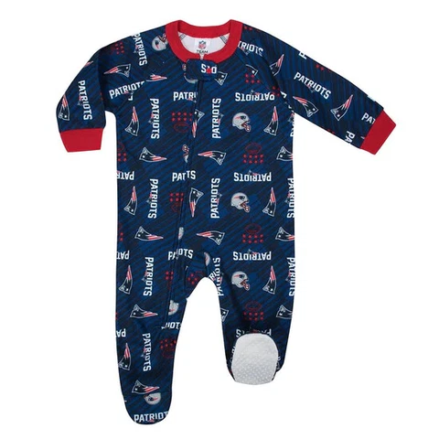 Gerber NFL New England Patriots Pajamas Baby Toddler Blanket Sleeper Footed Cover
