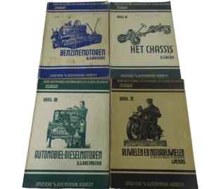 Vintage Dutch Series Automobiles Motorcycles Bikes No 1 2 3 5 by AJ Nossent 1948 - Picture 1 of 22