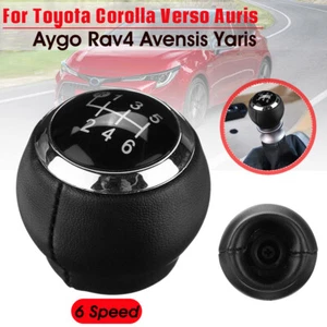 Gear Shift Knob 6 Speed for Toyota Corolla Verso Auris Yaris RAV4 2007-2013 - Picture 1 of 12