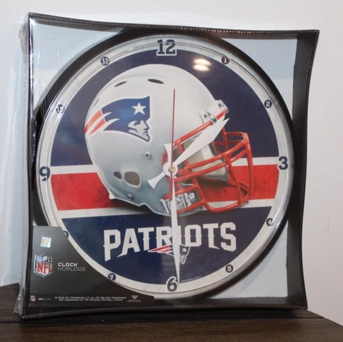Vintage SEALED WinCraft Sports WALL CLOCK New England Patriots Cover
