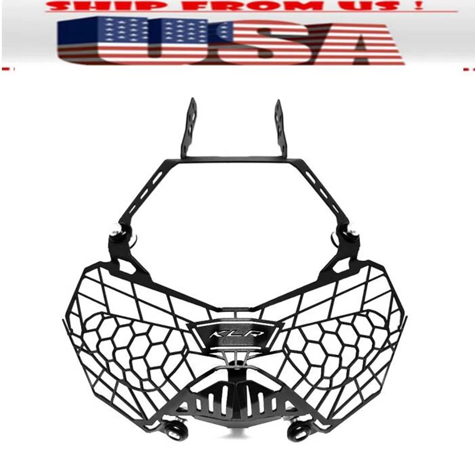 US STOCK! Protector de cubierta de faro delantero para KAWASAKI KLR650 2021-2025 Foto 1 de 4