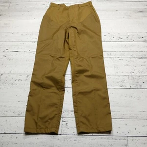 VINTAGE Gamehide Pants Size 32 Brown Canvas Nylon Brush Guard Upland Hunting - Picture 1 of 7