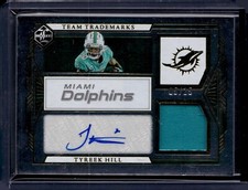 2022 Limited Football Tyreek Hill Team Trademarks Signature Materials #'d/25