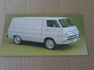 1964 1965 1966 1967 1968 1969 1970 POSTCARD AD DODGE A100 COMPACT VAN - Picture 1 of 2