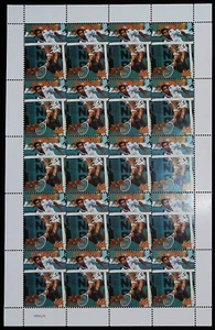 JOUEURS DE TENNIS MINI-FEUILLE 20 TIMBRES N° 988 NEUFS** - Picture 1 of 1