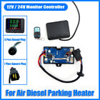 12V / 24V Air Diesel Heater LCD Monitor Control Motherboard Remote Round Plug @
