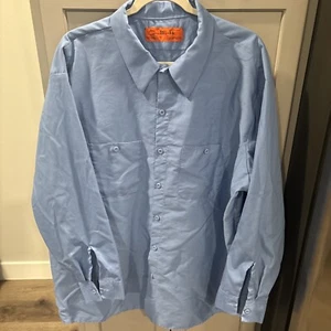 Softwear Work Shirt Men’s Size 3XL RG Blue Button Front Pockets - Picture 1 of 5