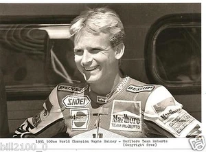 photo originale . moto . Wayne Rainey . 1991 .Marlboro Team Rberts . 500cc - Imagen 1 de 1