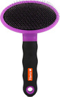 HARTZ, Groomer'S Best Small Slicker Brush for Cats and Small Dogs, Black/Violet,