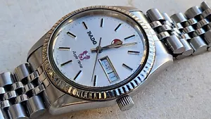 Rare Rado Purple Horse Arabic Calendar Automatic Steel Mens 34mm Watch - Picture 1 of 9