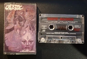 Caustic ‎– Malicious 1993 MC Cassette Polish Press - Picture 1 of 3