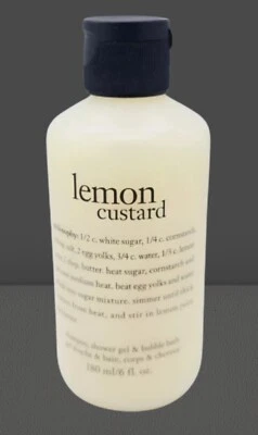  Champú, gel de ducha y baño de burbujas Philosophy Lemon Custard. 6 fl oz Foto 1 de 3