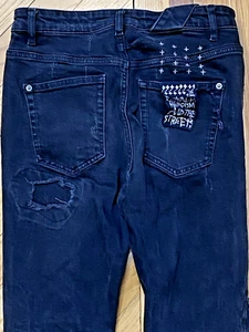 KSUBI MEN’S CHITCH BONEYARD BLACK DENIM JEAN SIZE 36 DISTRESSED (N2) - Picture 1 of 14