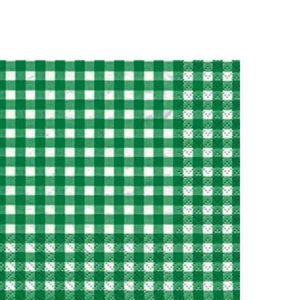 20 kleine Cocktailservietten Karo dunkelgrün Muster Landhaus Tischdeko 25x25cm - Bild 1 von 1