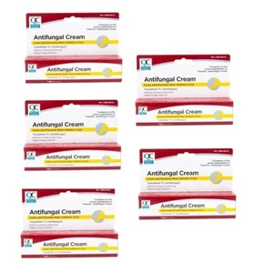 5 X QC Antifungal Foot Cream Tolnaftate 1% Compare to Tinactin 1 oz Exp 11/2026 - Picture 1 of 3