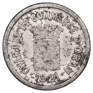Algeria Trade token 25 centimes 1921 chambre de commerce Oran Aluminium - Picture 1 of 2