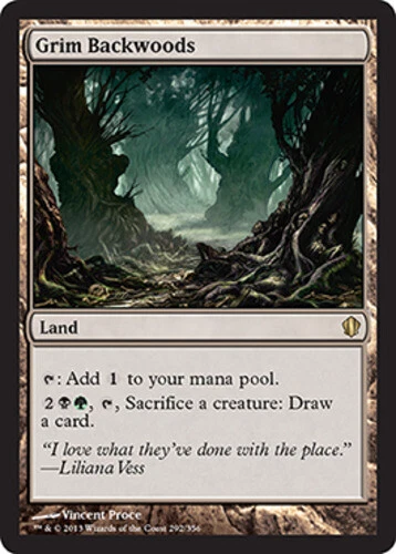 Grim Backwoods ~ Moderately Played Commander 2013 MTG Magic UltimateMTG Land Car - Image 1 of 1