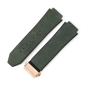 High Quality Brushed Genuine Leather Watch Strap Bands Mens Fits Hublot 26*19mm - Picture 1 of 44