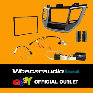 CTKHY23 RHD Double Din Car Fascia Steering Wheel Kit for Hyundai Tucson 2015> - Picture 1 of 1