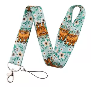 Lindo cordón para cuello de 17,7" bueyes vaca buey almizcle buey vaca bisonte flores de búfalo dibujos animados - Imagen 1 de 4