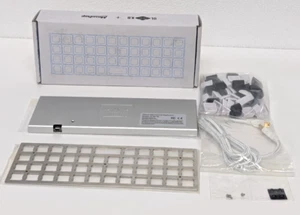 MASSDROP X OLKB-48 PLANCK MECHANICAL KEYBOARD KIT, SILVER CASE, MX COMPATIBLE... - Picture 1 of 7