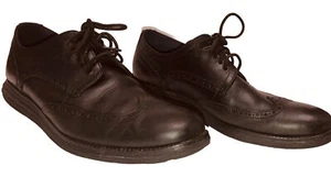 Cole Haan Oxfords Men’s 11.5 Black Original Grand Wing Tip - Picture 1 of 15