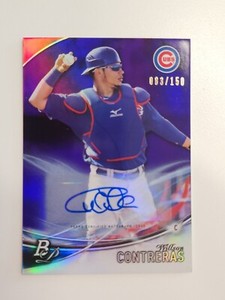 2016 Willson Contreras Bowman Platinum Top Prospects /150 Purple Paralle