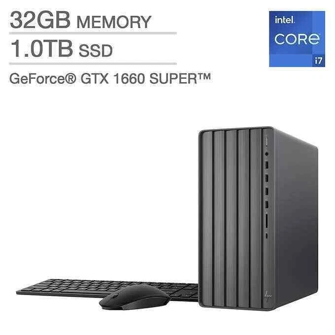 HP ENVY Desktop TE01-3157c i7-12700F 32GB RAM 1TB SSD GTX1660 SUPER Win11 - Image 1 of 1
