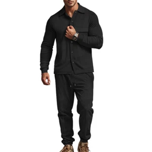 Mens Sweatsuits 2 Piece Sets Sports Tracksuit Jogger Sweat Suits Jogging Outfits - Picture 1 of 22