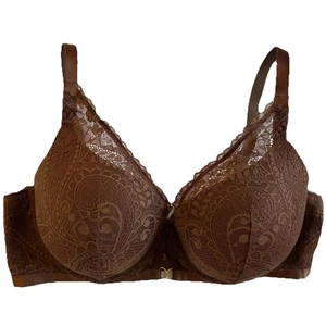 Aerie 38D BH Real Power Plunge Push Up Paisley Spitze Konvolut Farbe Braun - Bild 1 von 10