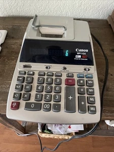 Canon MP11DX Adding Machine Printing Calculator 12-Digits 2-Color Clock Calendar - Picture 1 of 2