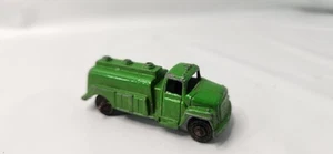 Vintage Diecast Green Tanker Truck Car Mini Tootsie Cast Iron Metal Toy - Picture 1 of 6