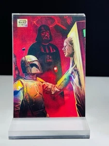 Mini diamante 2024 Topps cromado Star Wars Galaxy The Bounty Hunter's Prize #65 - Imagen 1 de 7
