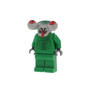 1x Lego Minifigure Space Police 3 Alien Squidman Head Modified 5969 5980 sp092