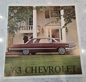 1963 CHEVROLET SALES BROCHURE - MINT-LIKE NEW-BEAUTIFUL GRAPHICS - Picture 1 of 5