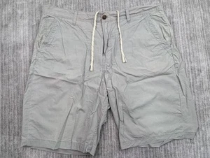 Lucky Brand Men's Shorts 38 Army Green Relaxed Drawstring Cotton 10" Inseam - Picture 1 of 15