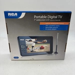 RCA 7" Widescreen LCD Portable Digital TV T227 Built-in Rechargeable Battery NEW - Picture 1 of 9
