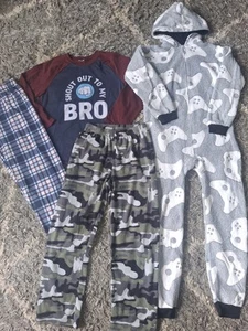4 Pc Boys Childrens Place Sleep Lot Size 14/16 - Picture 1 of 4