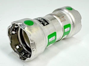 Acoplamiento Viega MEGAPRESS 90290 con tope prensa de 3/4" (P x P) acero inoxidable 316 - Imagen 1 de 8