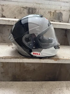 Bell Star Spectre Small Black/White/Silver W/ Extra Shield Motorcycle Helmet - Picture 1 of 15