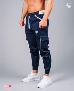 SUPERX Captain America Performance Joggers Taglia Small Edizione Limitata (L1-B7) - Foto 1 di 7