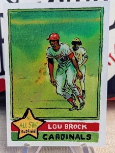 2025 Topps Shoebox Treasures Andy Friedman #99 Lou Brock Rainbow Foil /25 - Bild 1 von 2