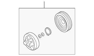 Genuine Mazda Clutch & Pulley GJ6A-61-L20A - Picture 1 of 2
