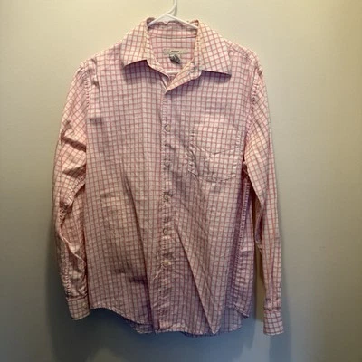 Camisa Merona rosa y blanca con botones para hombre mediana Foto 1 de 4